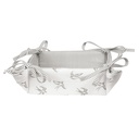Bread Basket Grey 35x35x8 cm