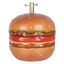 Deko Hamburger Braun Rot Ø 41 x 47 cm