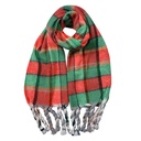 Scarf Women Red Green 50x200 cm