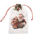 Decoratie kerstsok 14x1x22 cm