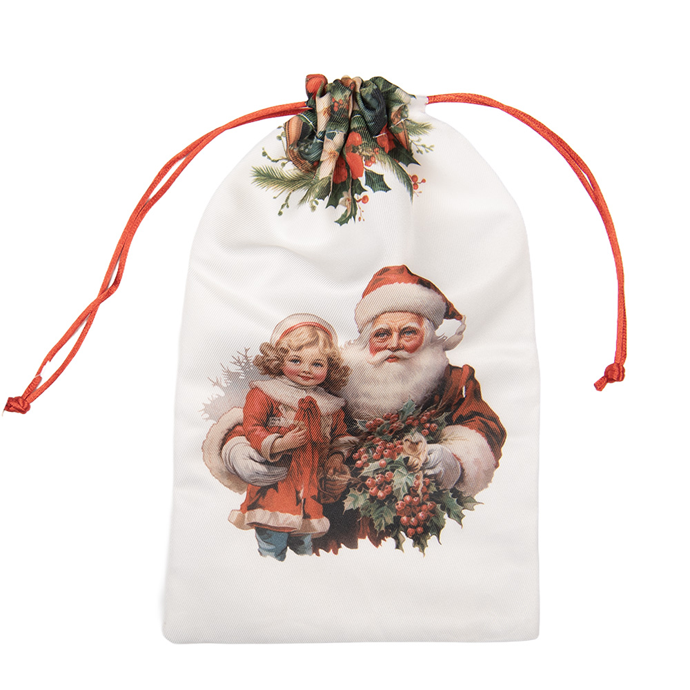 Decoratie kerstsok 14x1x22 cm