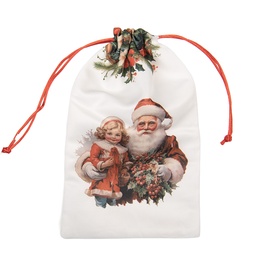 [66469] Decoratie kerstsok 14x1x22 cm