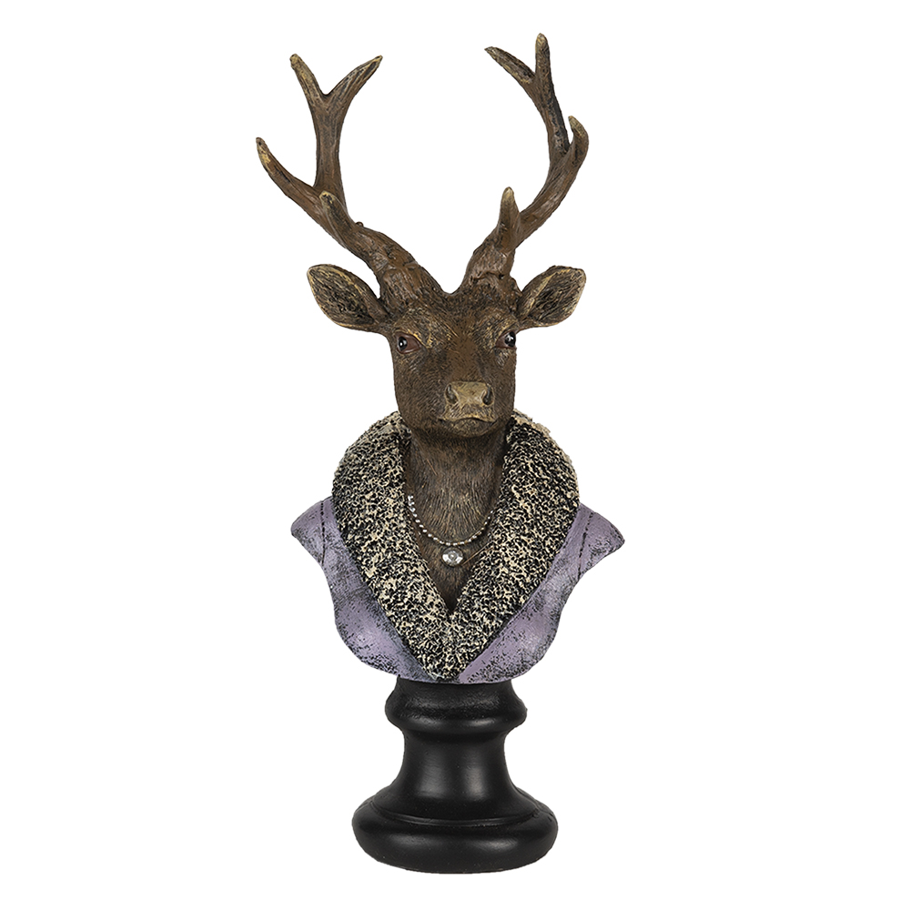 Decoratie hert 10x9x23 cm