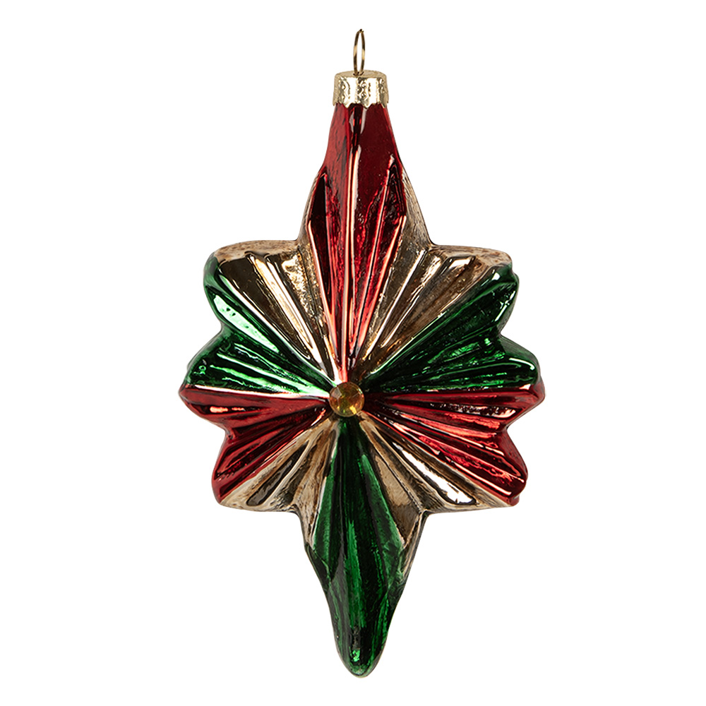 Kerstbal 9x4x14 cm