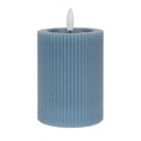 Candela con LED Blu Ø 8x13 cm / 2xAA