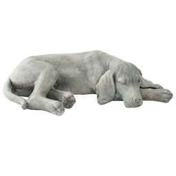[6PR1144] Deko Hund Grau 58x35x15 cm