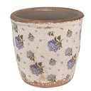Flower Pot Inside Beige Blue Ø 14x13 cm