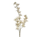 Branche de décoration avec fleurs Blanc 10x10x110 cm