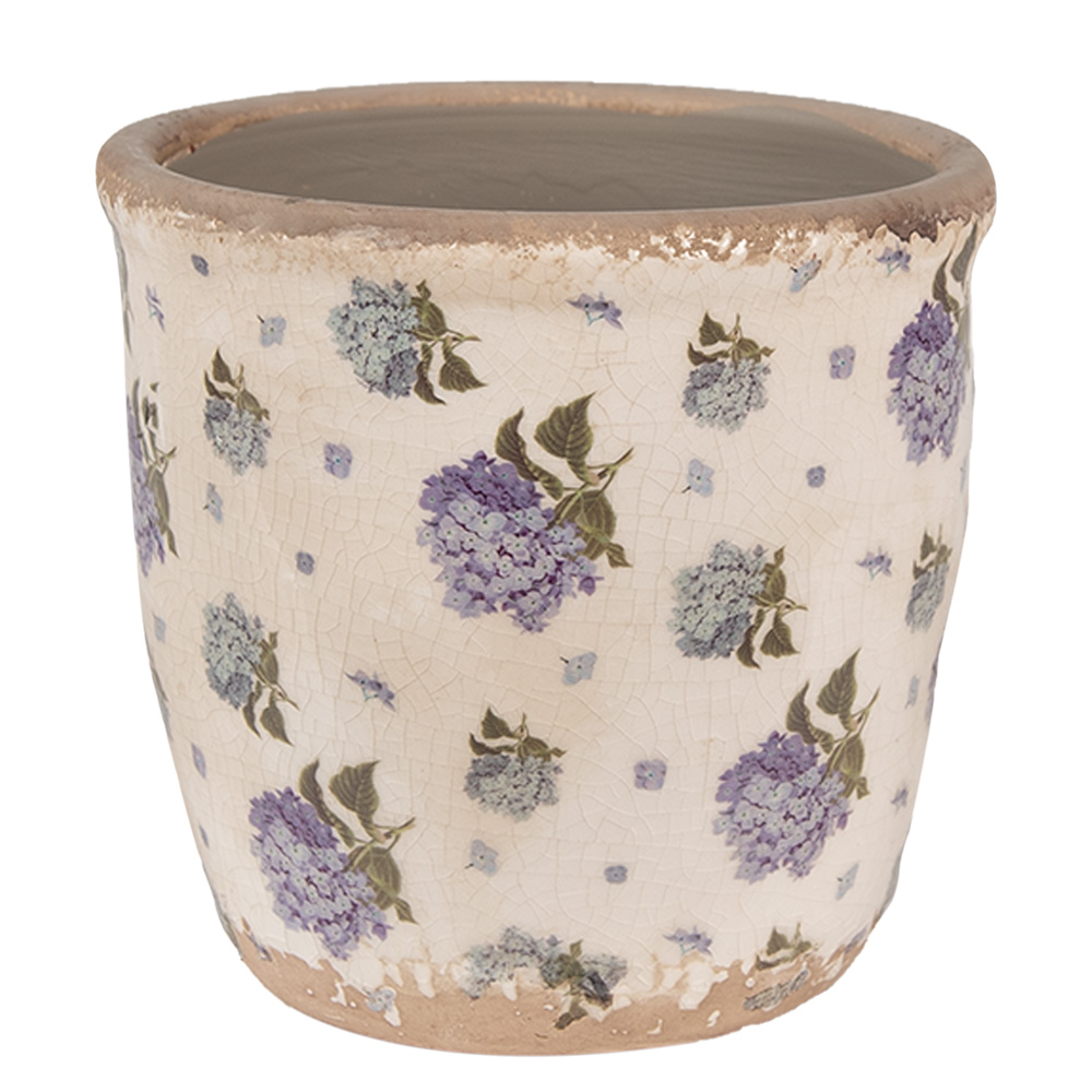 Decoratie bloempot Ø 13x12 cm