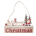 Decorative pendant Christmas Beige Red 22x1x14 cm