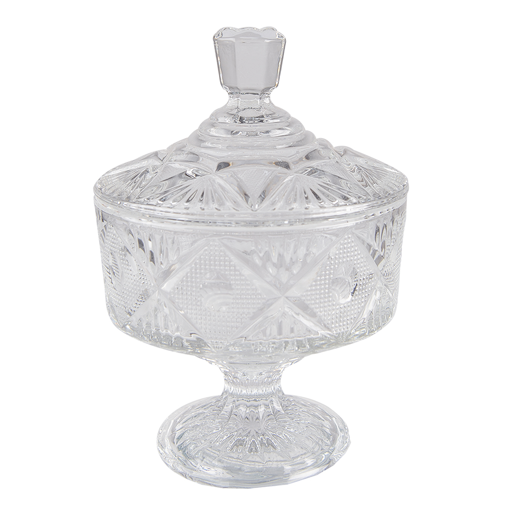 Schale mit Deckel Transparent Ø 12x17 cm