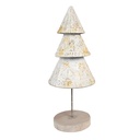 Decoration Christmas tree White Brown Ø 12x32 cm