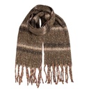Schal Damen Braun 50x210 cm