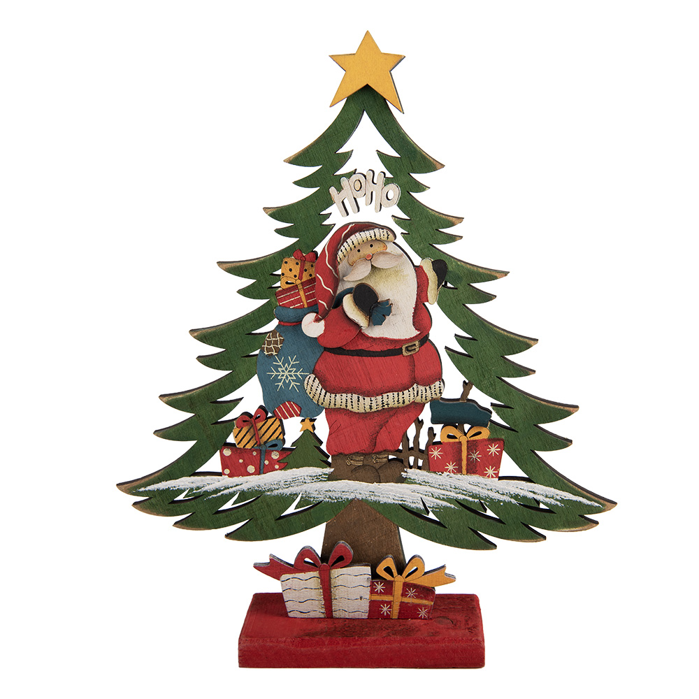 Decoratie kerstboom 25x6x30 cm
