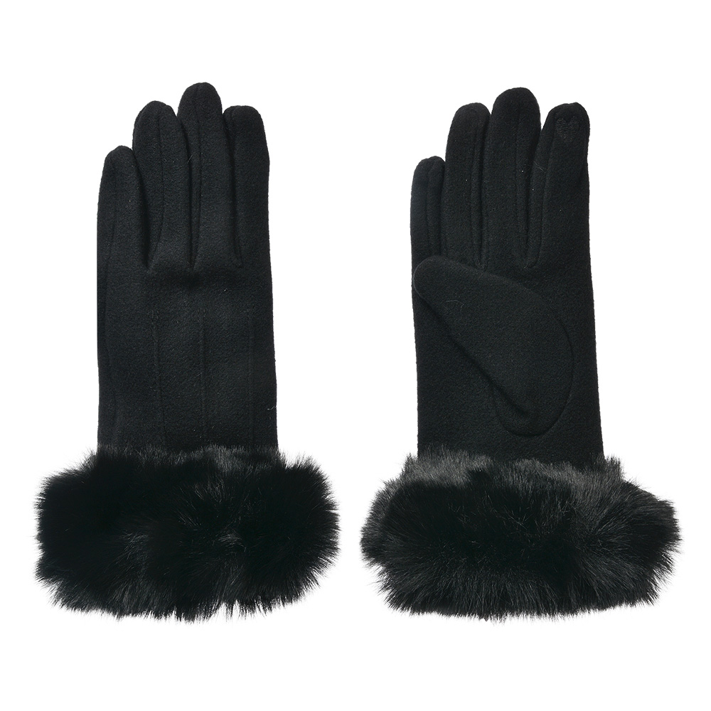 Winter Gloves Black 9x23 cm