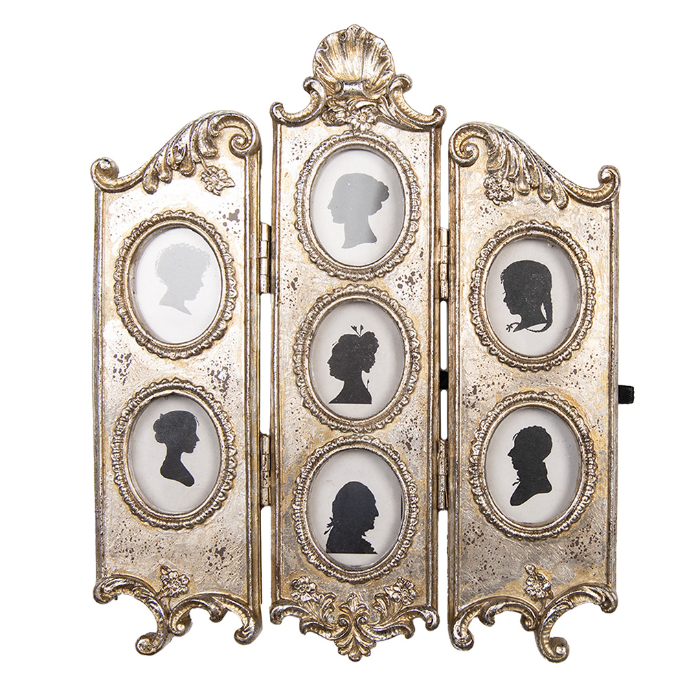 Picture Frame Silver coloured 19x2x23 cm / 4x5 cm (7)