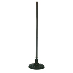 [5LL-9454] Pied de lampe Lampadaire Tiffany Marron Ø 30x165 cm E27/max 2x60W