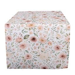 [SRB64] Tischläufer Beige Rosa 50x140 cm