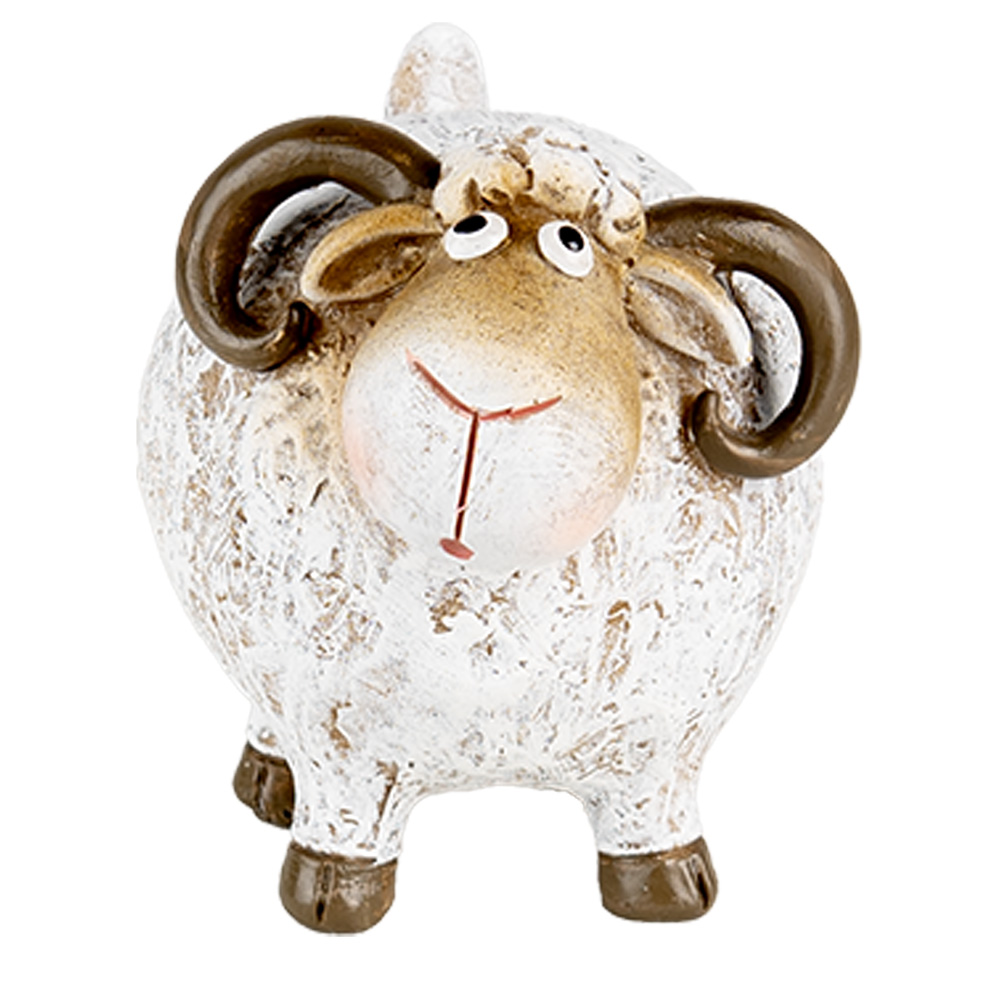 Decoratie schaap 9x7x8 cm