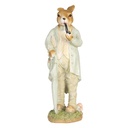 Image de décoration Lapin Beige Vert 15x12x33 cm