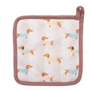 Topflappen Beige Rosa 20x20 cm