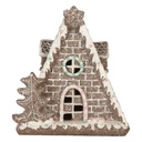 Décoration Maison avec LED Marron Blanc 17x10x18 cm