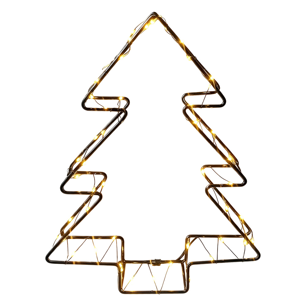 Tafellamp kerstboom 18x4x23 cm
