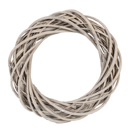 [6RO0600S] Decoration Couronne Marron Ø 30x6 cm