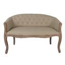 Sofa Braun Beige 104x55x70 cm