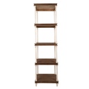 Armoire Blanc Marron 55x40x210 cm