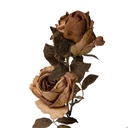Decoratie tak met bloemen 12x12x70 cm