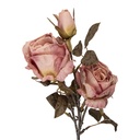 Decoratie tak met bloemen 12x12x70 cm