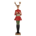 Decoratie rendier 23x19x77 cm