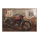 Wanddecoratie motor 60x4x40 cm