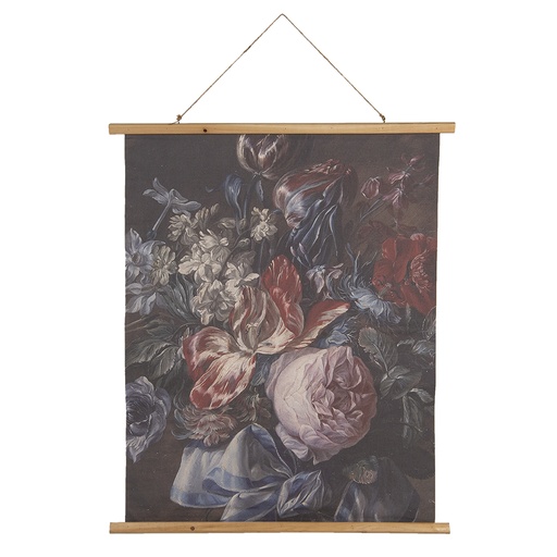 Wandkaart met bloemen 80x2x100 cm