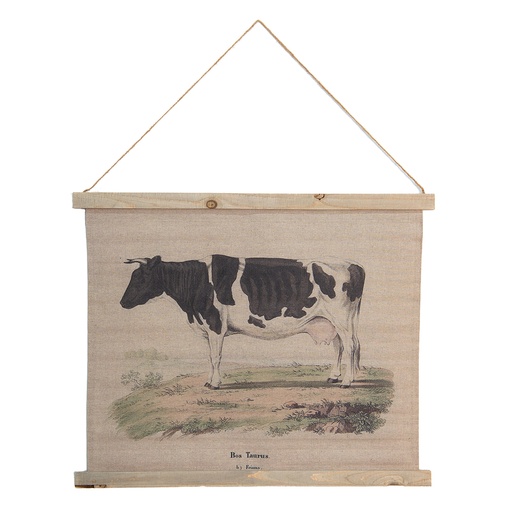Wandkaart koe 64x2x53 cm