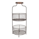 Rek met manden Ø 25x59 cm