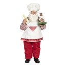 Decoratie kerstman 13x10x28 cm