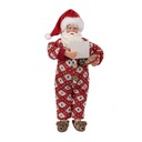 Decoratie kerstman 16x8x28 cm
