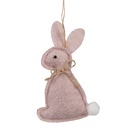 Decoratie hanger konijn 6x1x10 cm