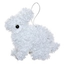 Decoratie hanger konijn 11x5x14 cm
