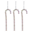 Decoratie hanger zuurstok (set van 3) 4x1x14 cm