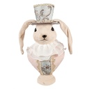 Decoratie konijn 18x15x39 cm