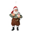 Decoratie Hanger Kerstman 9x6x17 cm