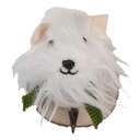 Wandhaak vilten hond 11x15x14 cm