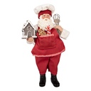 Decoratie kerstman 16x9x26 cm