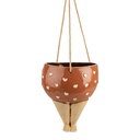 Decoratie hangende bloempot 17x15x20 cm