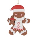 Decoratie hanger peperkoekpop 7x1x9 cm