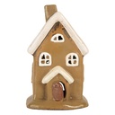 Decoratie huisje 10x10x16 cm