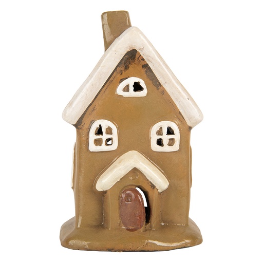 Decoratie huisje 10x10x16 cm